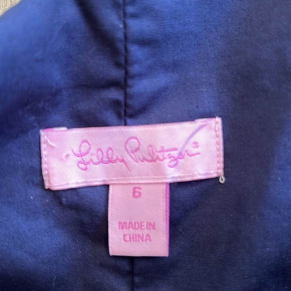Lilly Pulitzer Tyler True Navy Dress (Size 6) - Picture 10 of 11